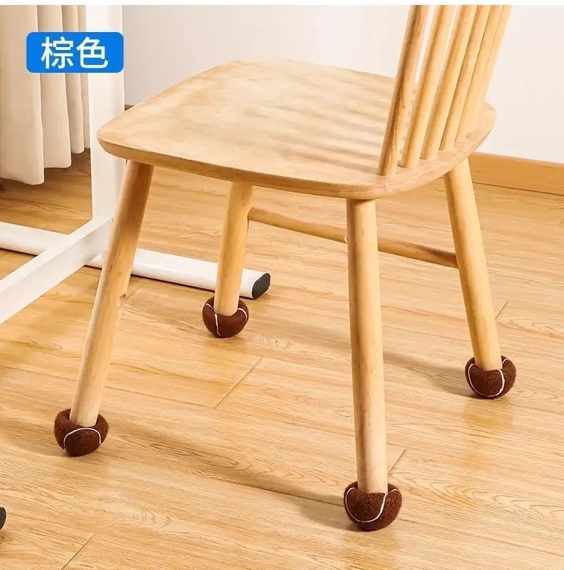 Silicone Furniture Leg Caps, Thickened Wear-Resistant Silent Tennis Floor Protectors, Anti-Slip Chair Table Feet Covers for Stoo