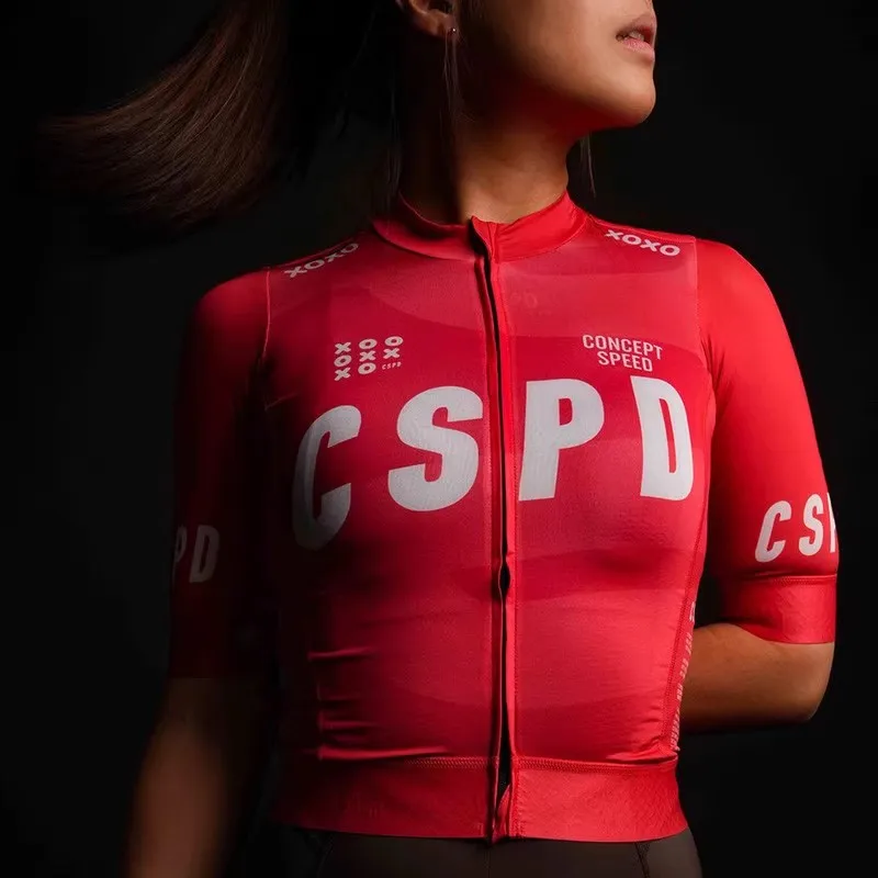 CSPD XOXO Cycling Top Unisex Summer High Quality Ultra thin Breathable Cycling Top with Elastic Band Sports Top