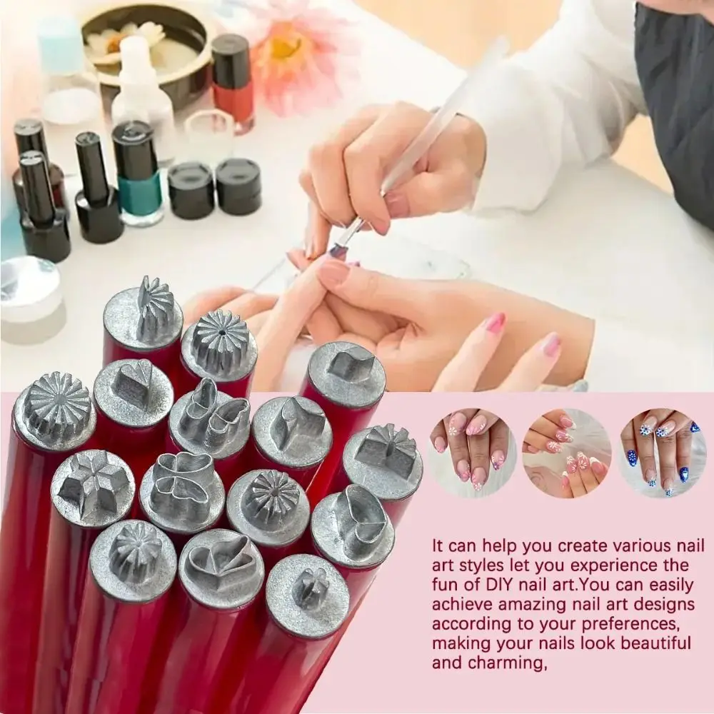 

6/10/15pcs Nail Art Stamp Pen Set Floral Butterfly Pattern Nail Graffiti Pen Painting Drawing Nail Brush Stamp Pen Manicure Tool