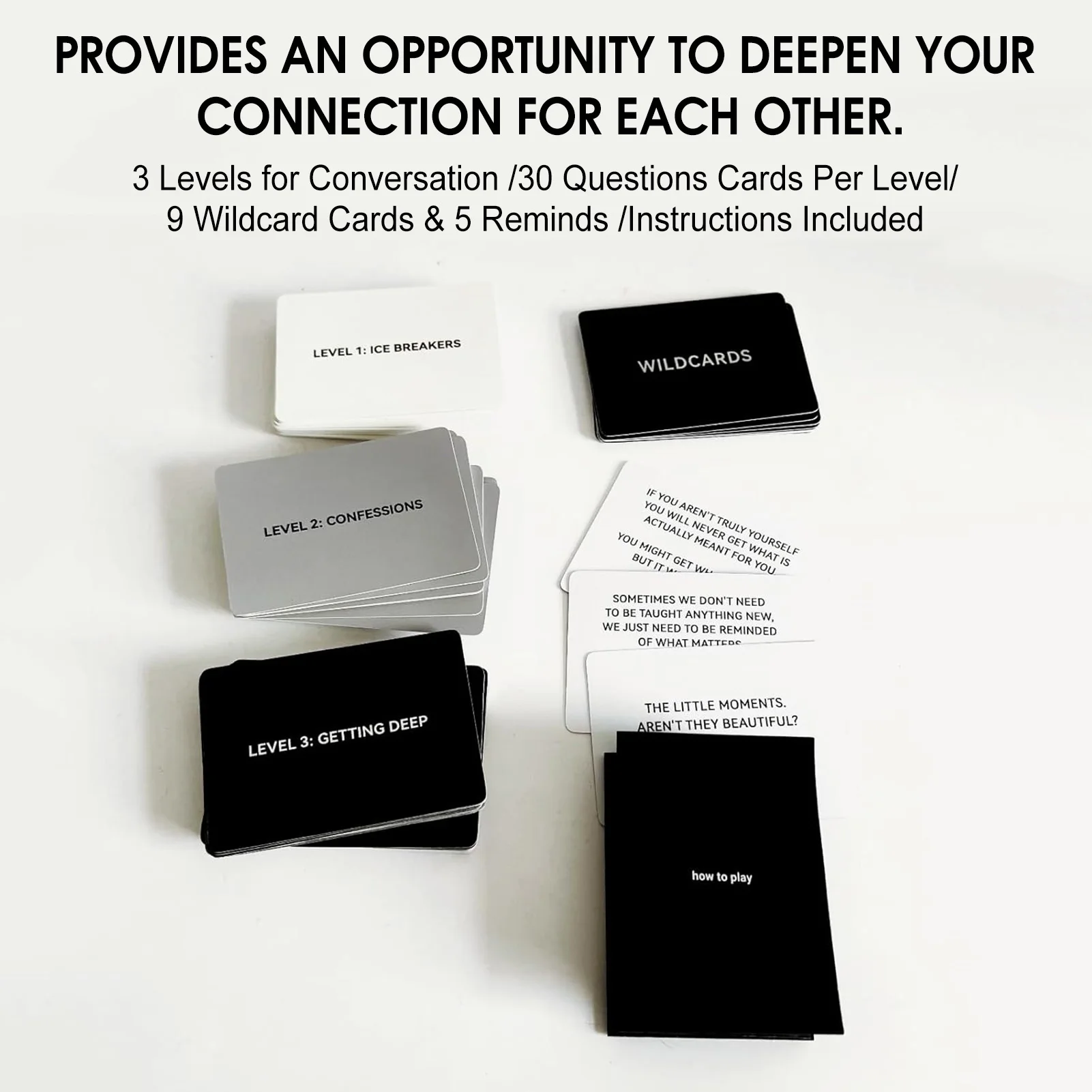 How Deep Will You Go? Cards Game Classic Challenging -Conversation Cards for Birthday Parties Outdoor Activities