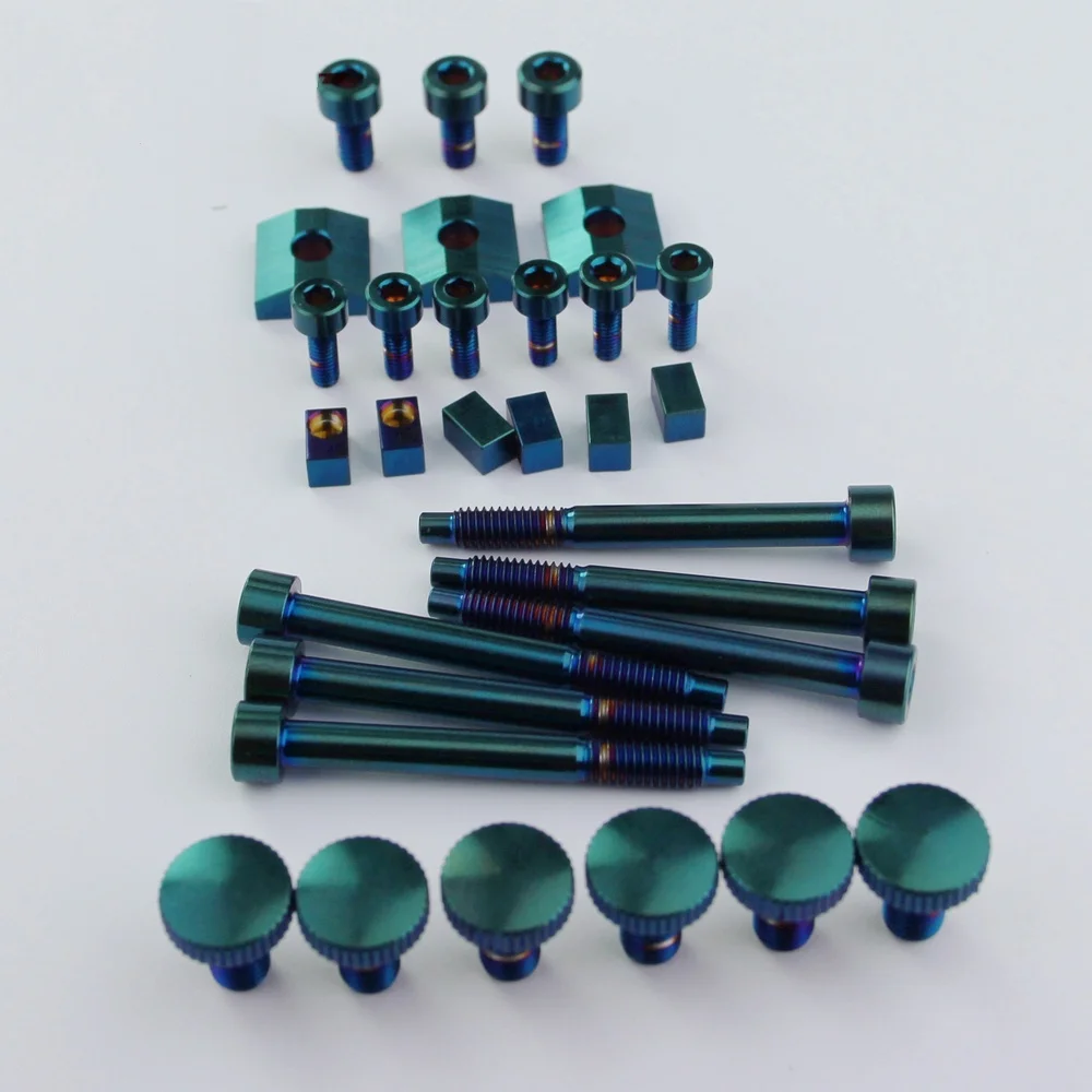 1 Set Green Titanium Alloy FR Screw