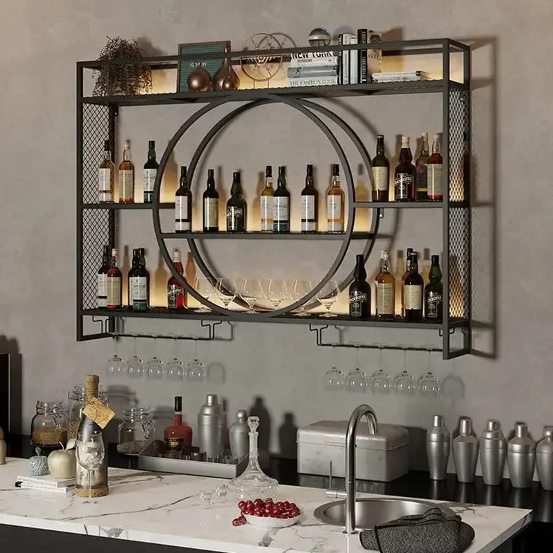 

Mount Decoration Wine Cabinet Showcase Shelf Liquor Living Room Wine Cabinet Display Wohnung Bar Schrank Indoor Bar Furniture