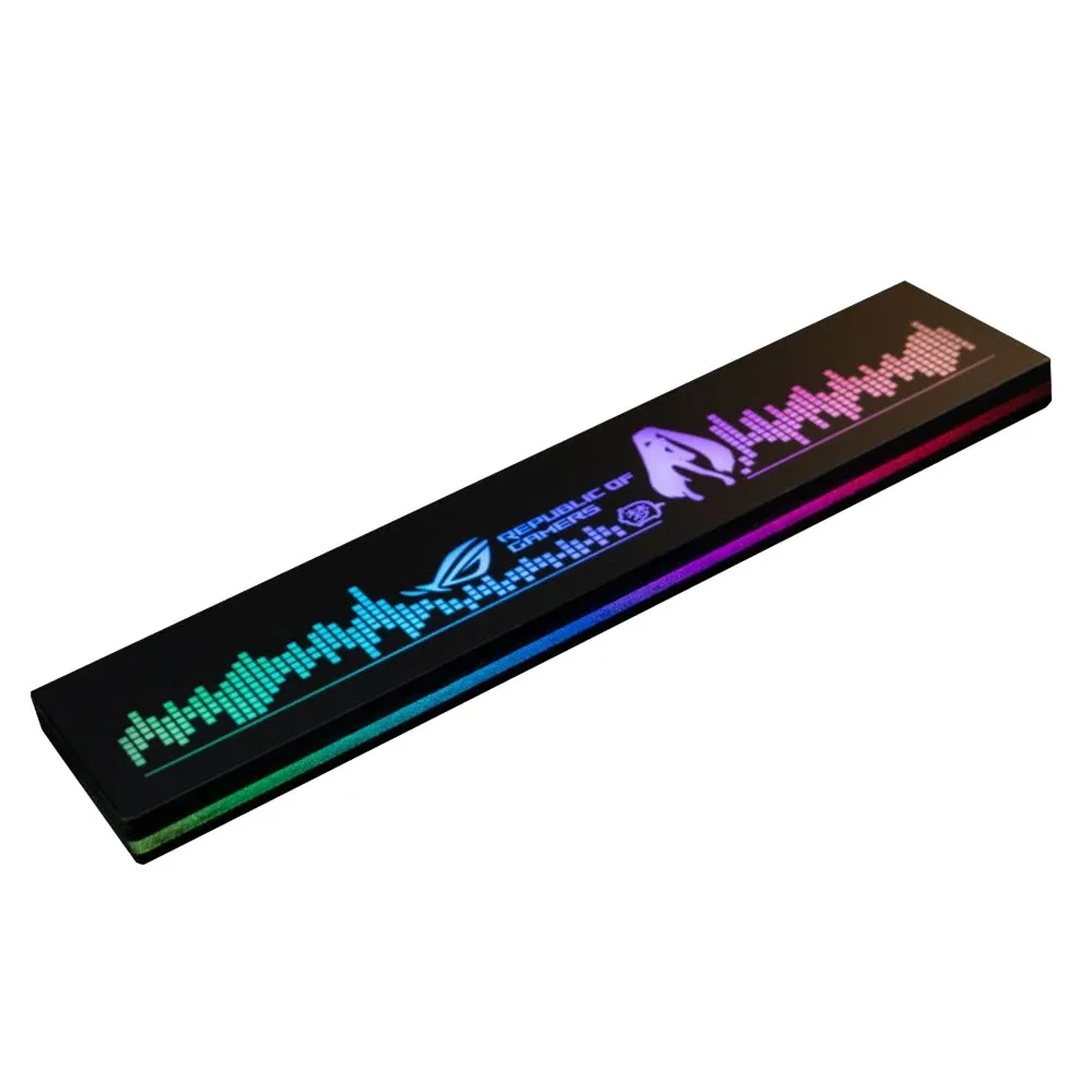 Customized RGB Acrylic Wrist Rest for Mechanical Keyboards Tray 60 87 104 K95 Wooting Hand Pad Logo DIY Luminous Holder