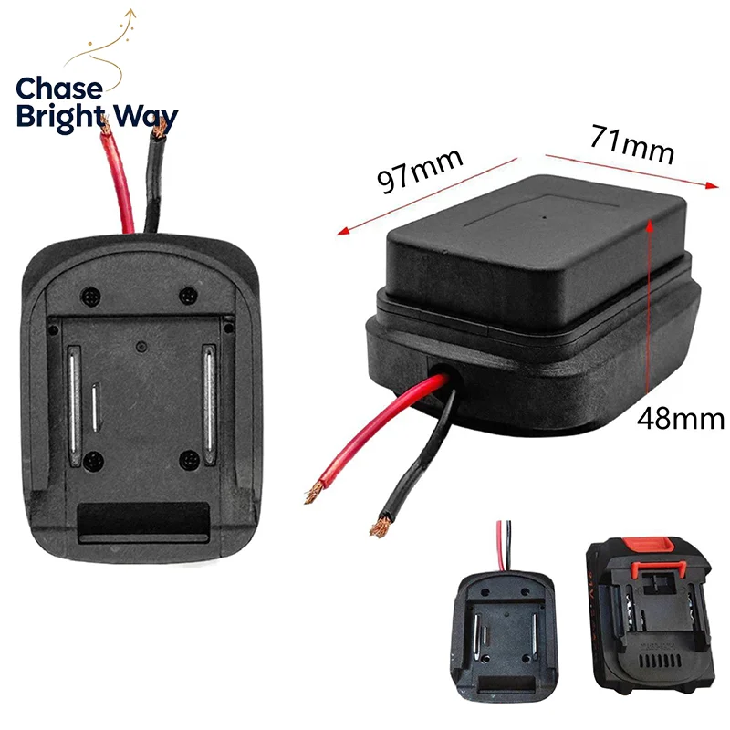 For MT 18V/21V Li-ion Battery Adapter DIY Battery Cable Connector Output Adapter BL1830 BL1840 BL1850