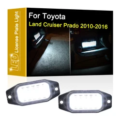 12V LED Number Plate Lamp For Toyota Land Cruiser Prado 2010 2011 2012 2013 2014 2015 2016 White License Plate Light Assembly