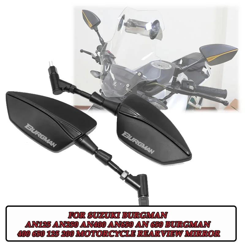 Rétroviseurs de Moto, Accessoires pour Suzuki BMW AN125 AN250 AN400 AN650 Bergman 400 650 125 200