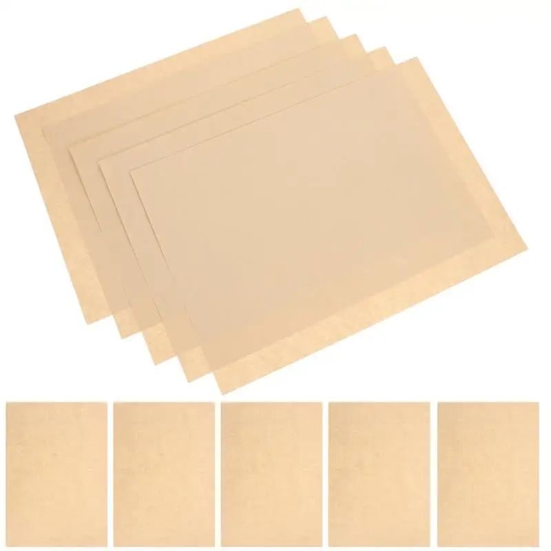 50Pcs A4 Paper Sheets Parchment Retro Paper For Certificate And Diploma Envelopes Stationery Blank Greeting Cards Light Brown