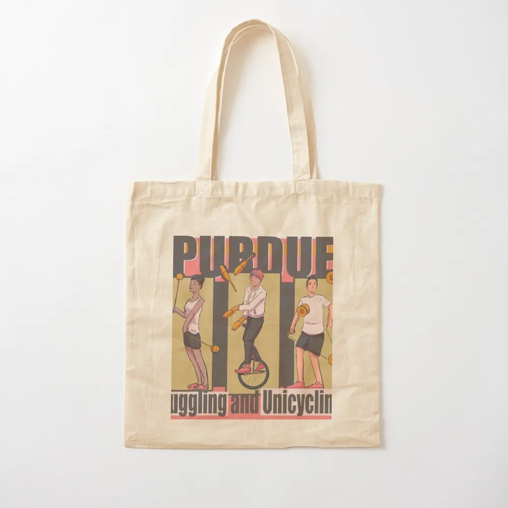 Purdue Juggling and Unicycling Club Tote Bag Canvas Eco bag shopper bag women canvas