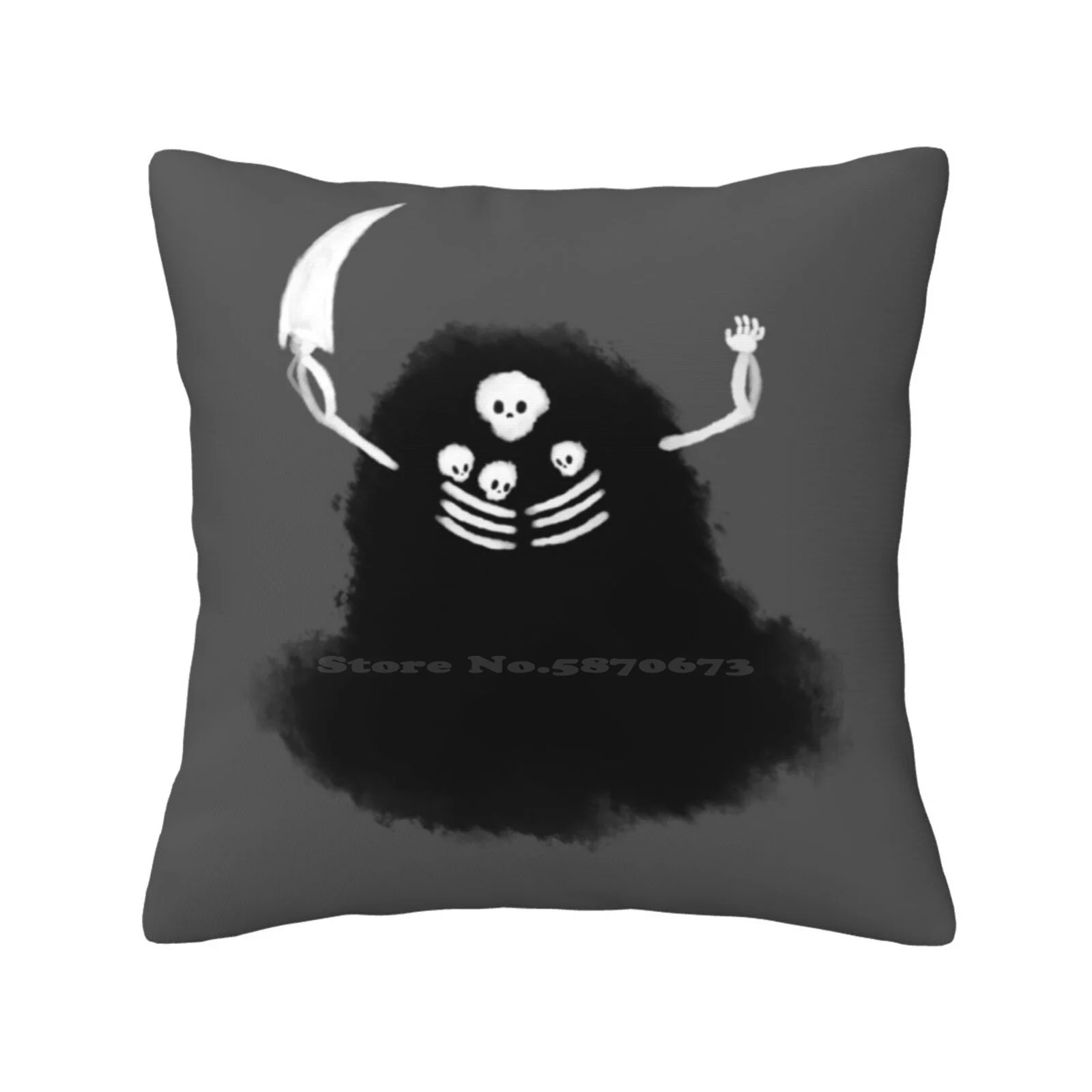 Real Nito Home Sofa Car Waist Throw Pillowcase Nito Zombies Spooky Scary Boyfriend Girlfriend Friends Ideas Fantasy Gothic