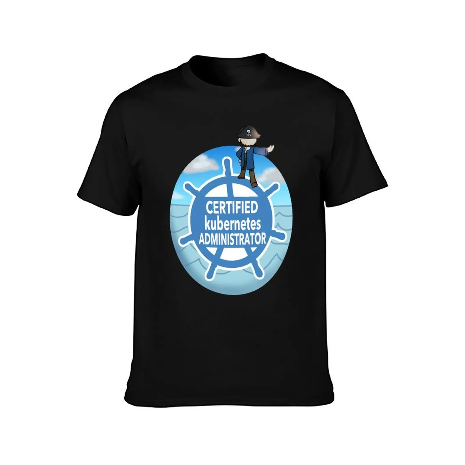 Certified Kubernetes Administrator T-Shirt, Summer Casual Cotton Tee, Oversized Streetwear Tops, Vintage Graphic Print