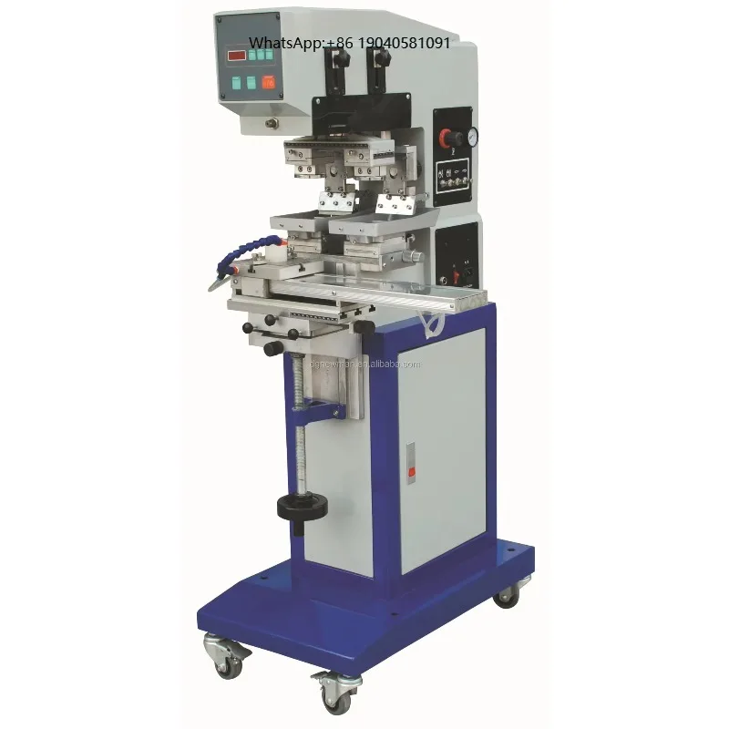 Automatic Ink Cup Pad Printing Machine for Golf Ball Cup Pen Pad Printer Toys 2 Color Computer Keyboard Mouse
