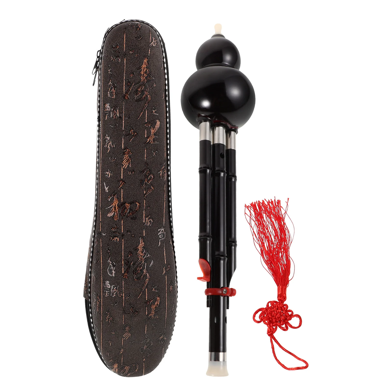 

Resin Cucurbit Flute C Key Detachable for Beginners Childrens Chinese Ethnic Wind Instrument with Protective Storage Box