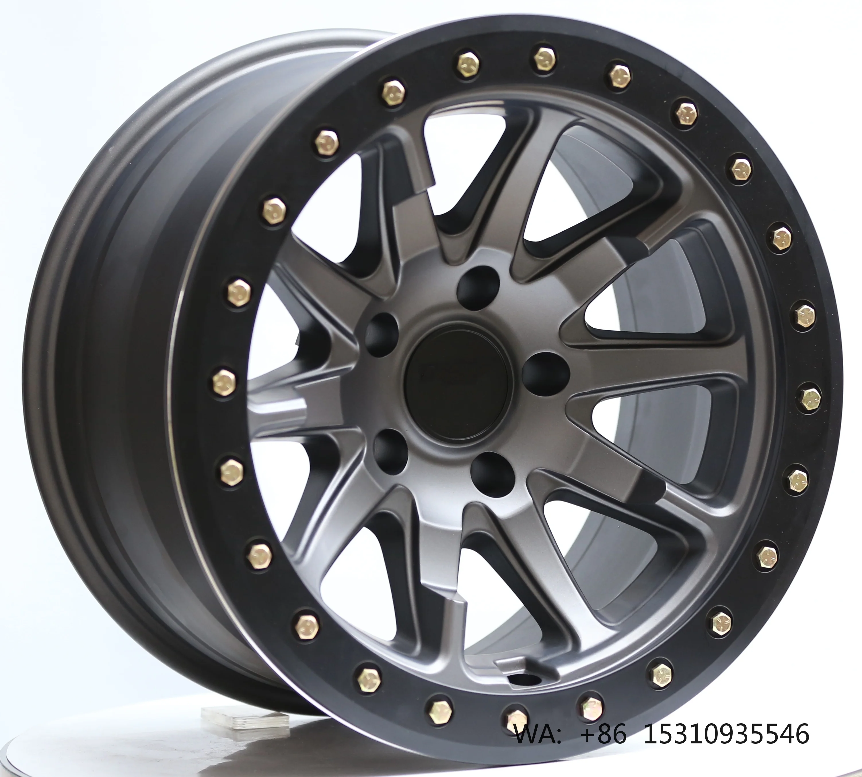 

17x9J ET-38 Bead Locking Alloy Wheels Anti-Slip Ring 4x4 SUV Pickup High Load Offroad Mod Rims
