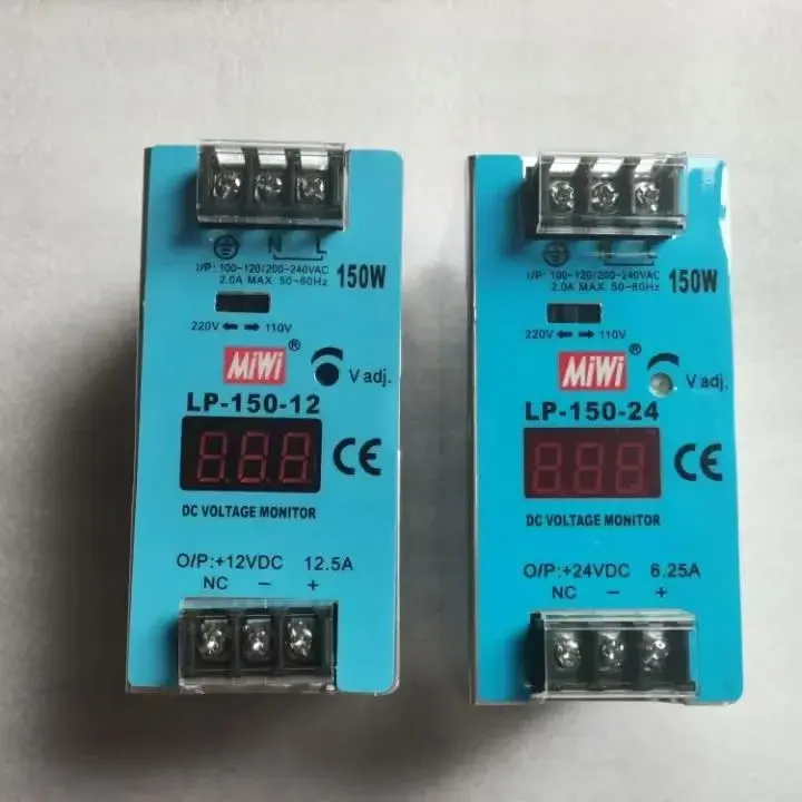 

LP-150-12 Импульсный источник питания для цифрового монитора на DIN-рейке, 150 Вт, 12 В, 12,5 А