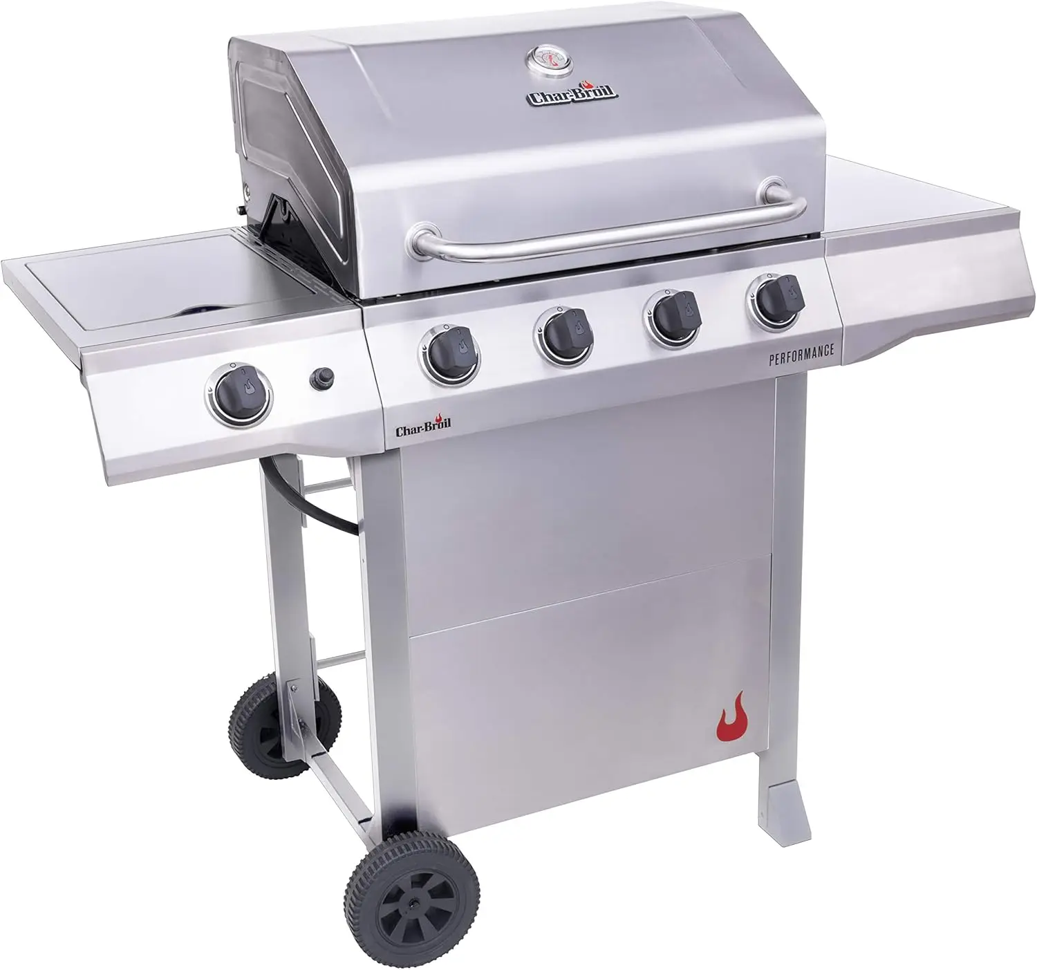 Performance Series™ Convective 4-Burner with Side Burner Cart Propane Gas Stainless Steel Grill - 463352521