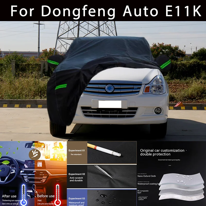 

For Dongfeng Auto E11K Outdoor Protection Full Car Covers Snow Cover Sunshade Waterproof Dustproof Exterior Car accessories