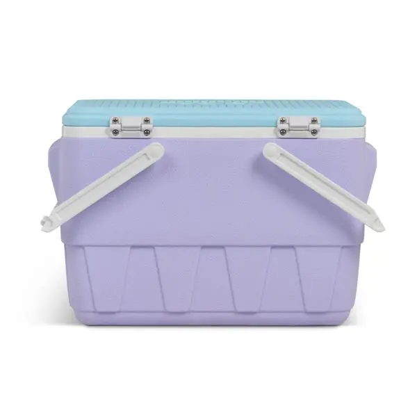 피크닉 바구니 레트로 25qt 하드 사이드 쿨러 - 라일락