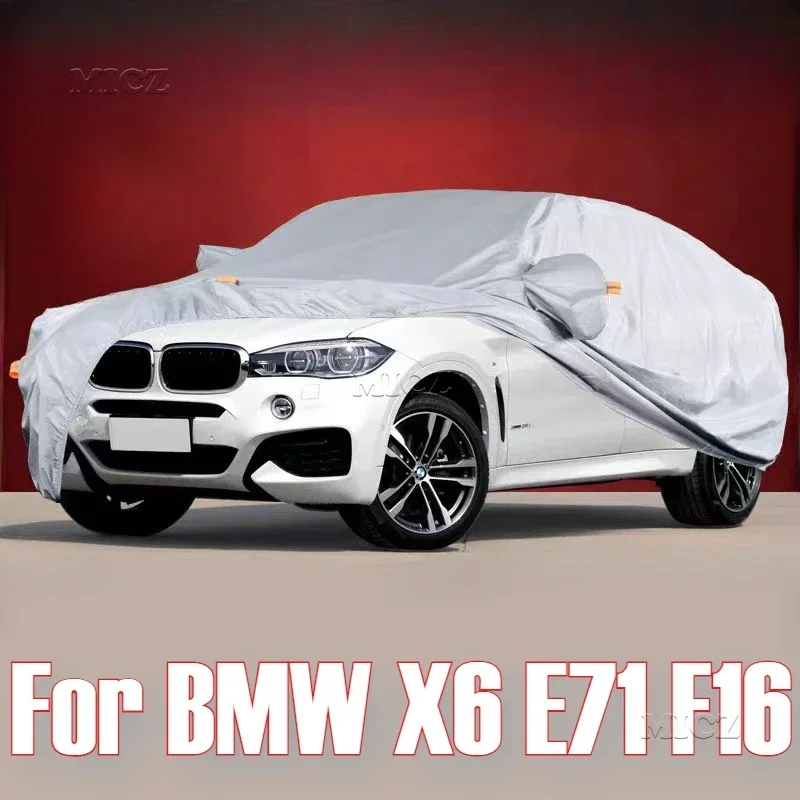 For BMW X6 E71 F16 Accessories Car Sunshade Cover Exterior Peotector Outdoor Covers Waterproof Oxford Cloth Anti Uv