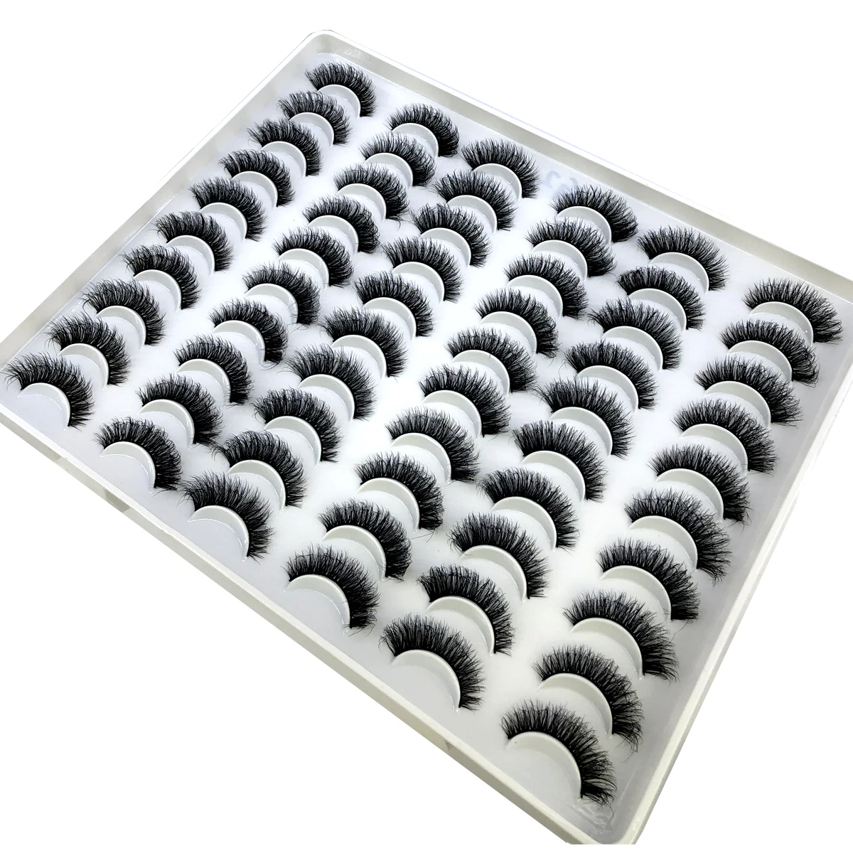 HBZGTLAD 30/40 pairs of natural long 3D artificial mink false eyelashes false eyelashes makeup set mink eyelashes extended eyela
