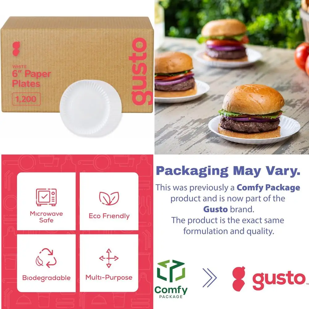 

6-дюймовые белые одноразовые тарелки из крафт-бумаги без покрытия, набор из 1200, декоративные для вечеринок и поделок