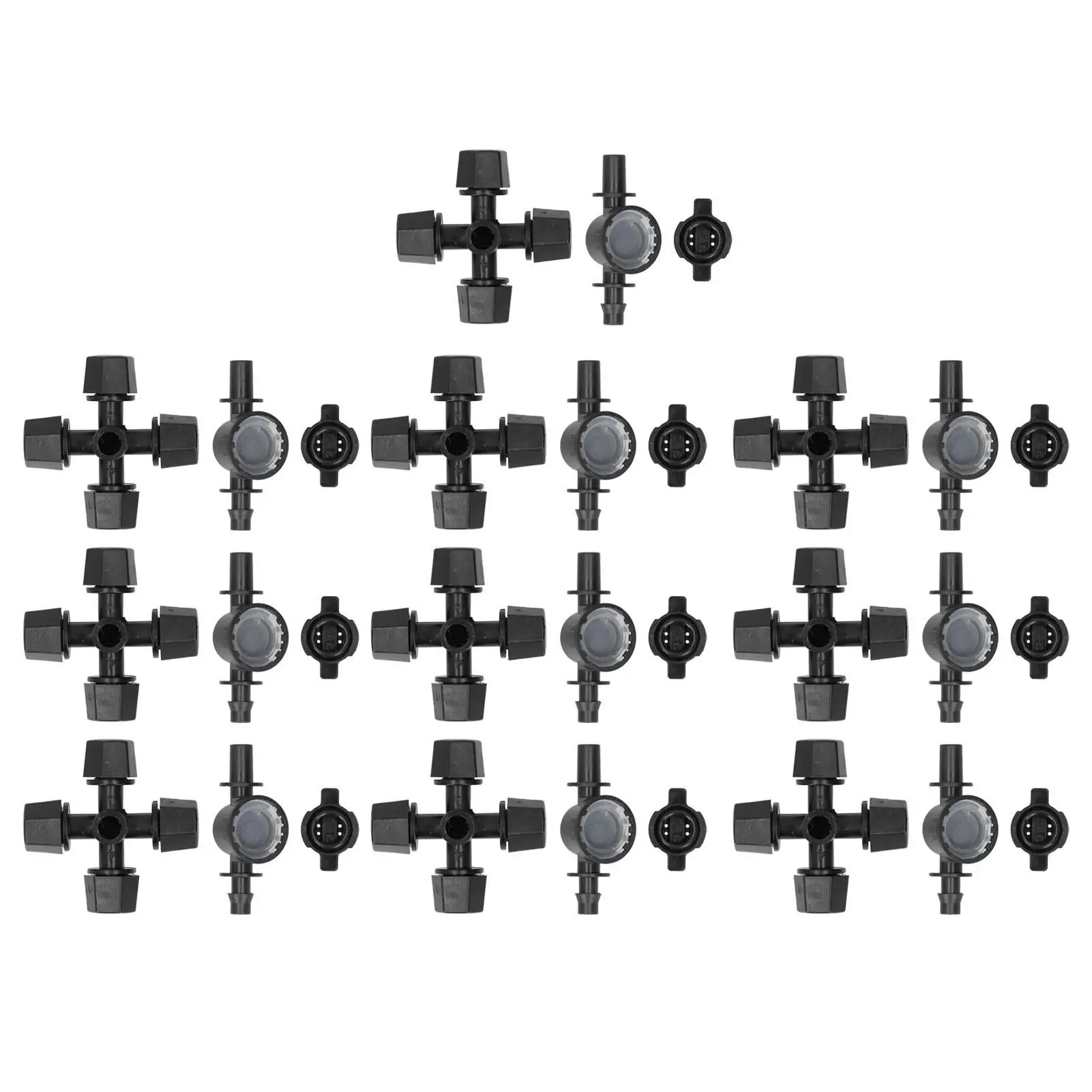

10pcs G1/8 Misting Nozzles for Garden Irrigation - Anti-Drip Spray Heads for farm & Yard Watering