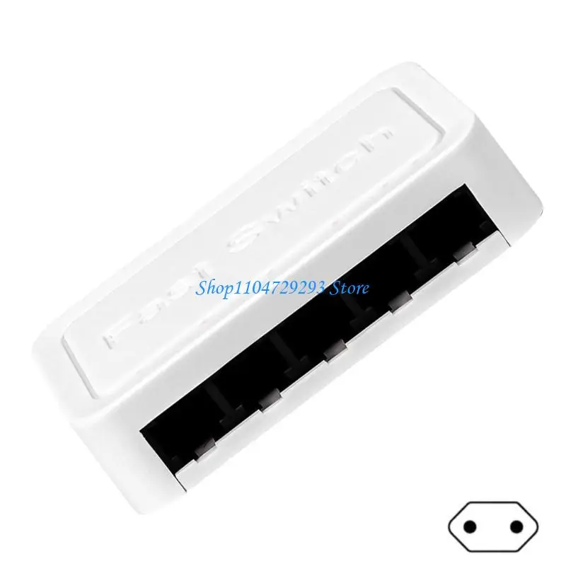 

Y2GD Ethernet Switcher 5 Port Ethernet Networks Switches Power Cable Adapter 10/100/1000Mbps Ethernet Networks Splitter
