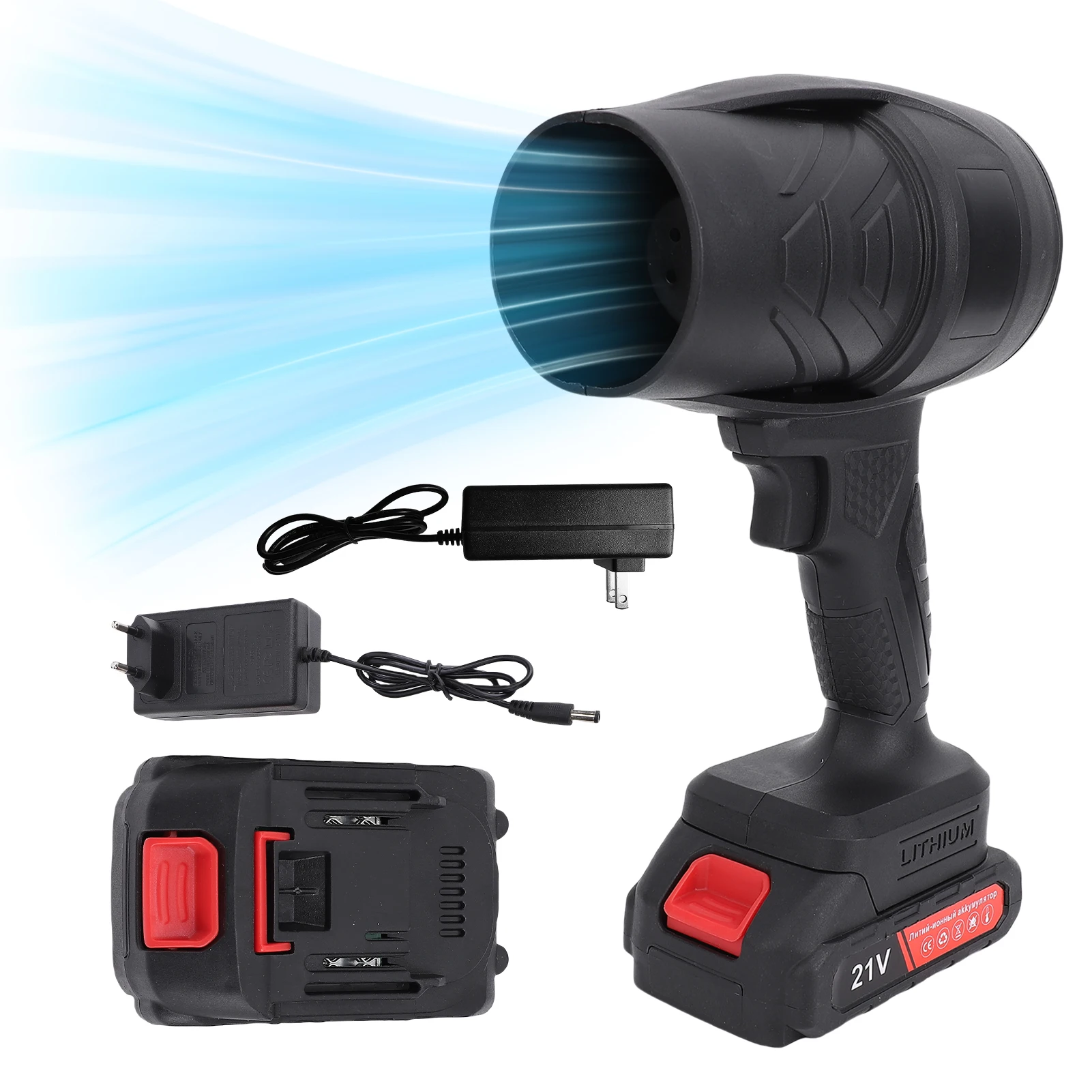 21 فولت منفاخ مجفف السيارة منفاخ لاسلكي لغسيل السيارات التنظيف في الهواء الطلق الغبار إزالة الثلوج حالة الكمبيوتر إزالة الغبار الاستخدام المنزلي #1