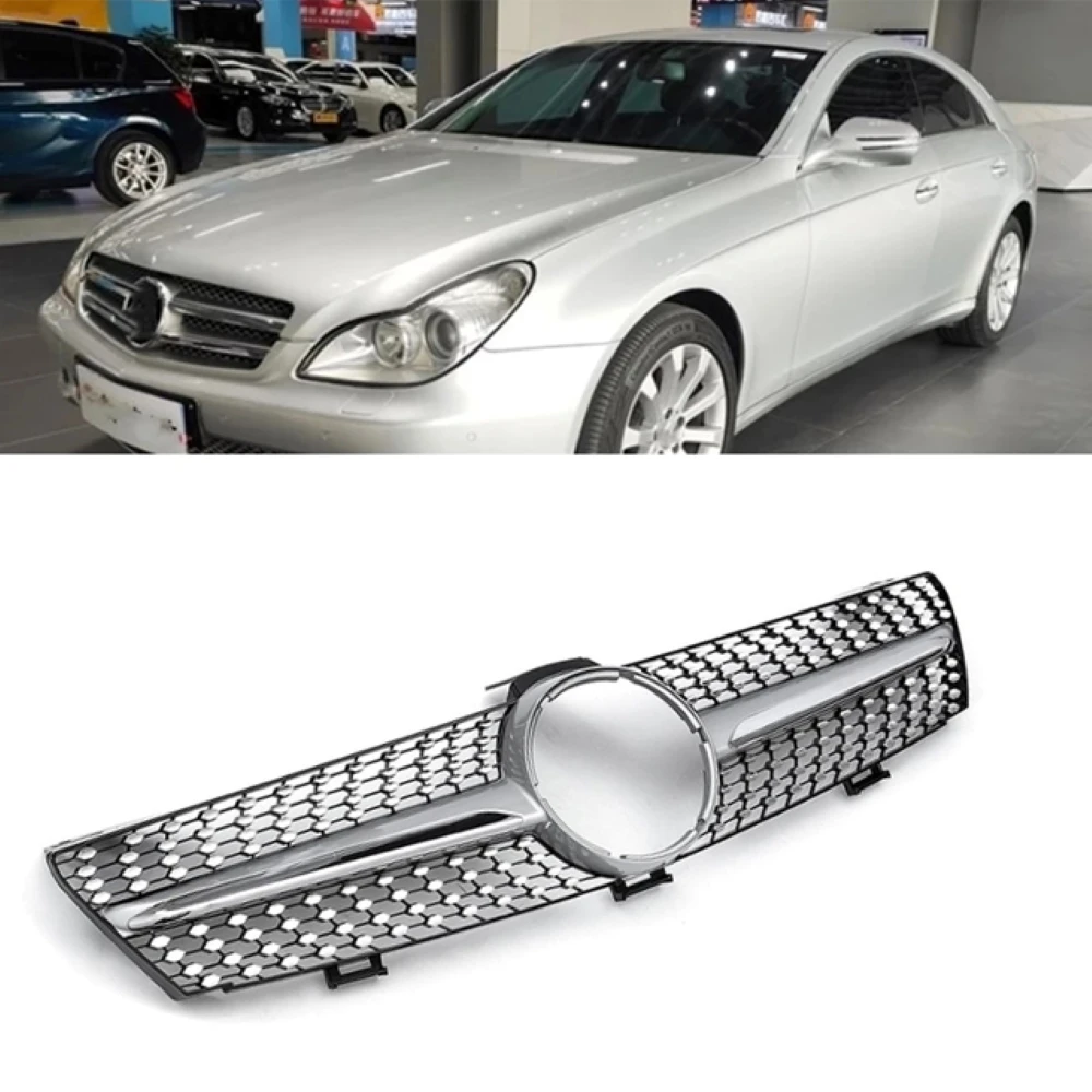 Car Front Bumper Grilles Racing Grill Slat Replacement Grille For Mercedes-Benz W219 CLS class CLS500 SLS600 2008-2010