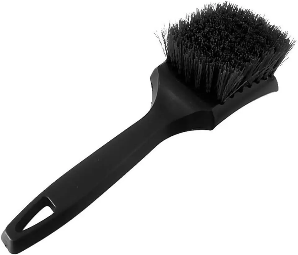 1 Piece Tire Brush, Black Stiff Bristle Wheel Cleaning Brush, Carpet Brush, Detail Brush, No Scratch Wheel & Tire Brush for Car