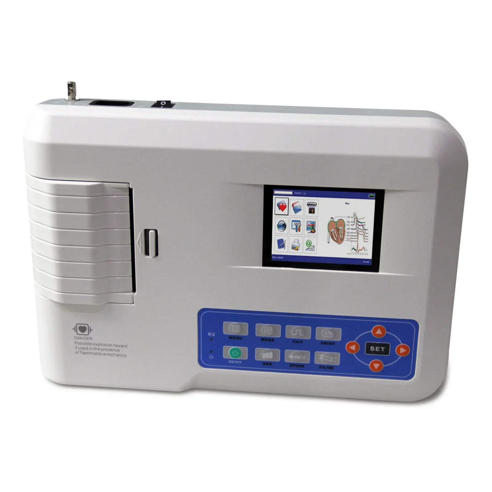 

Portable PET ECG Machine Dogs and Cats ECG Instrument Veterinary Three-Way ECG Machine Factory Wholesale