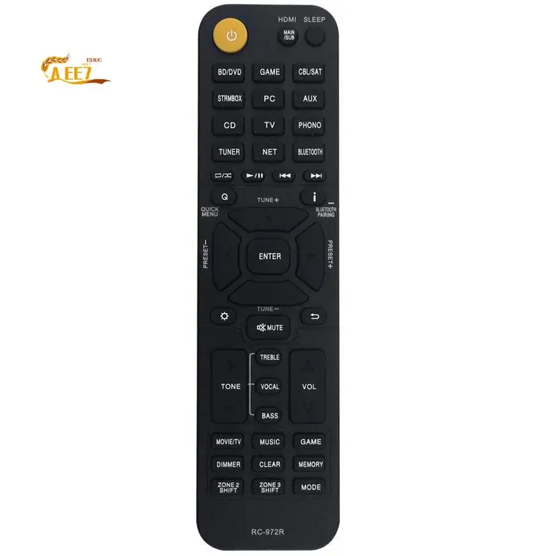 AEE7-Replace RC-972R Remote For Onkyo TX-RZ710 TX-RZ810 TX-NR555 TX-NR656 TX-NR757 TX-NR595 TX-RZ840 TX-NR797 AV RECEIVER