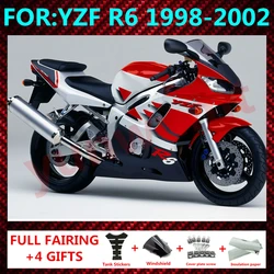 Motorcycle fairing kit fit for YAMAHA YZF R6 98 99 00 01 02 plastic 1998 1999 2000 2001 2002 full fairings bodywork kits zxmt