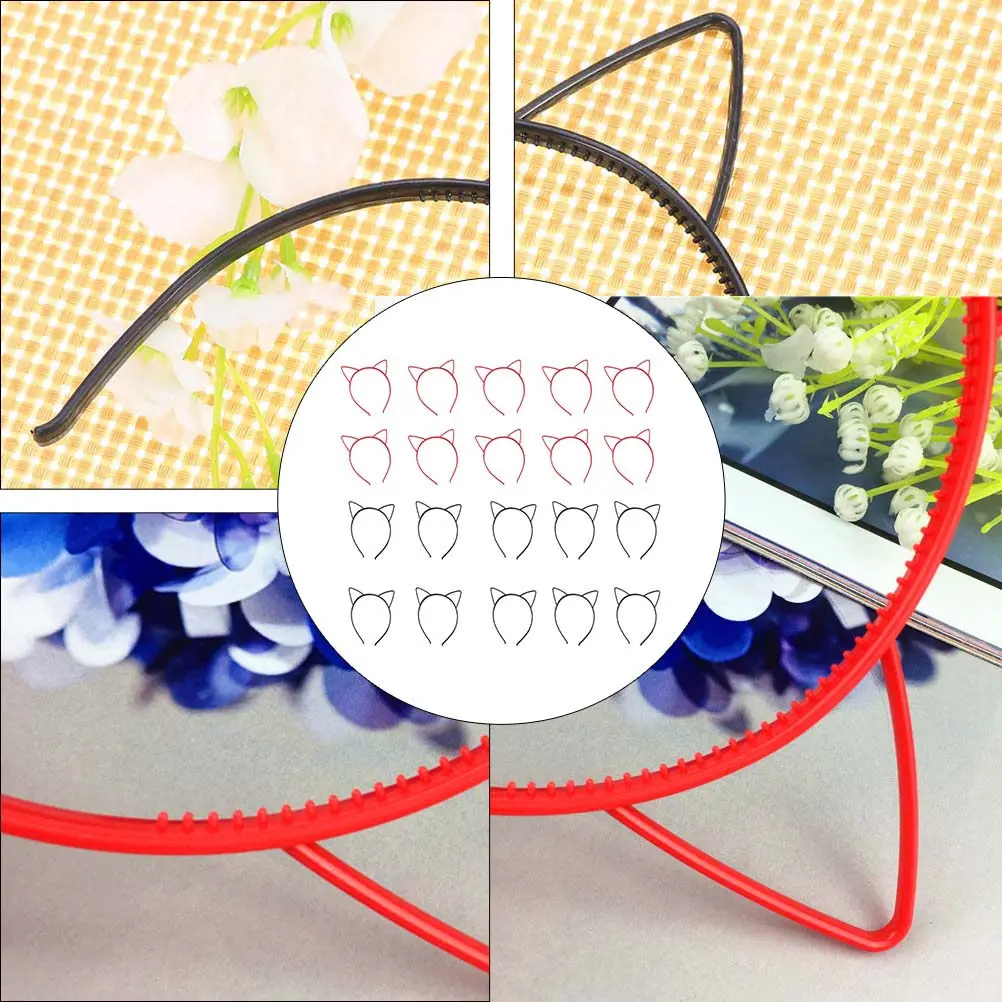 

20 шт. повязок на голову с кошачьими ушками, очаровательный аксессуар для волос для праздничных вечеринок, косплея, фотосессий, легкий, удобный, практичный дизайн