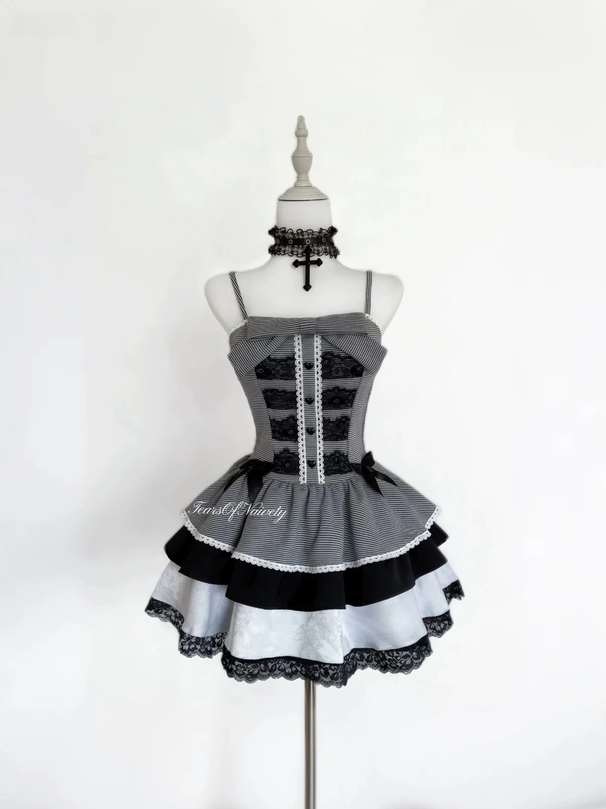 Sweet Lolita Dress Set Women's Fashion Summer 2026 New Style Lace Breathable Comfortable Two-Piece Outfit Meat Concealing