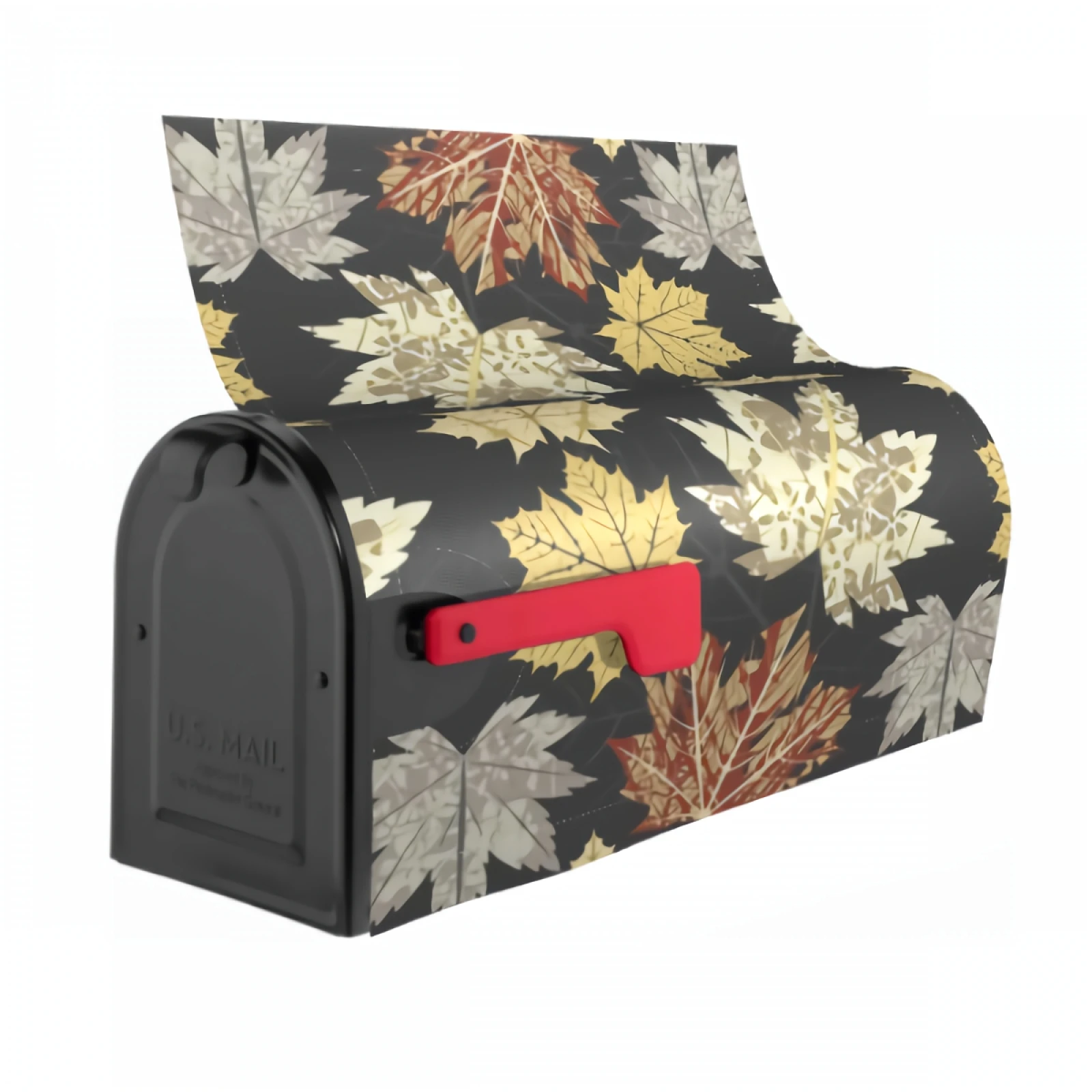 Maple Leaf Mailbox Covers Magnetic Spring Summer Colorful Mailbox Wraps Post Letter Box Covers for Garden Yard Home Decor