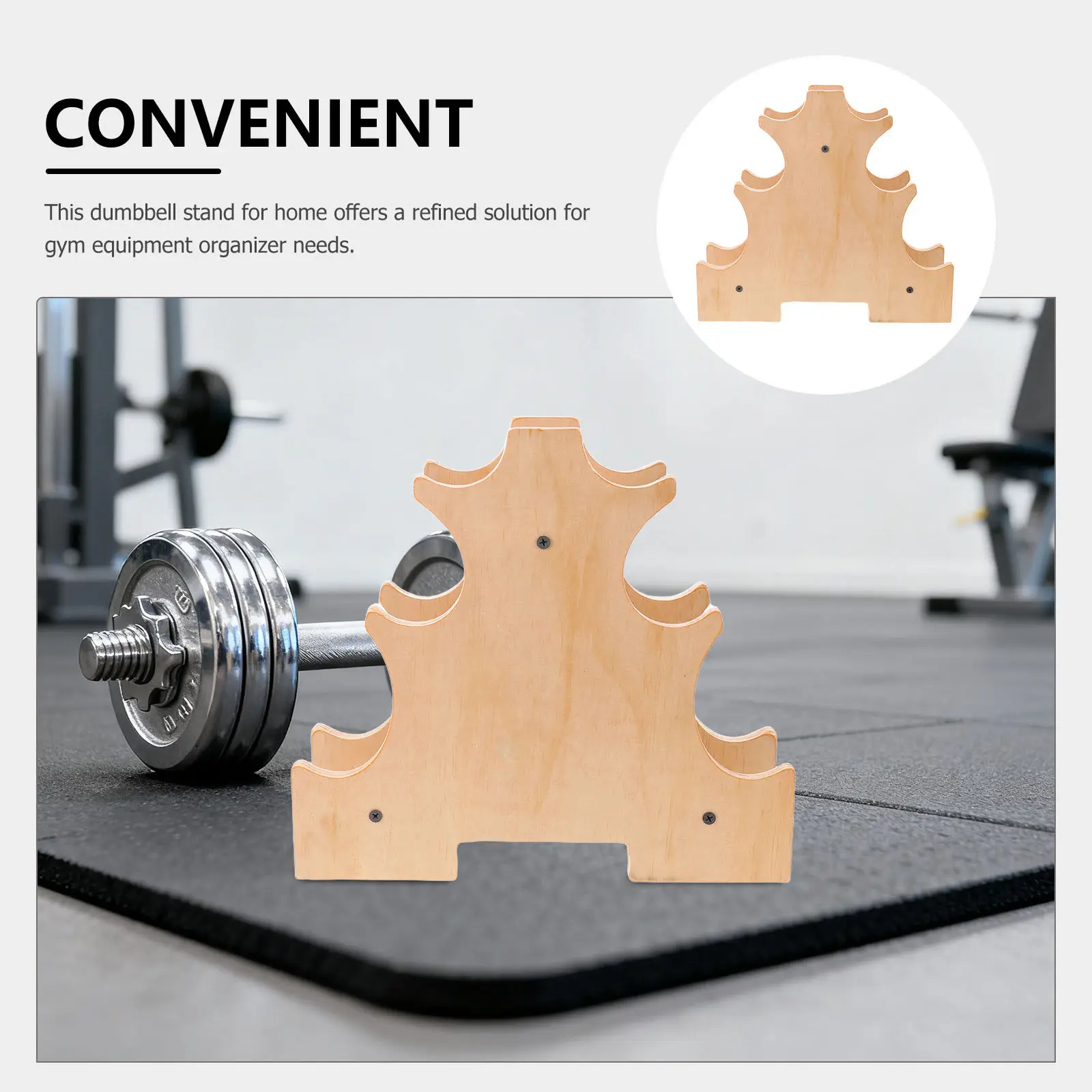 Modern Home Dumbbell Rack with Non Slip Base Holds Up to Weight Sets Vertical Storage Solution for Small Spaces
