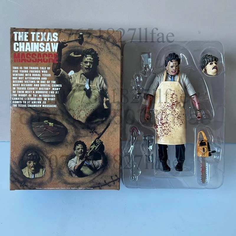 Leatherface The Texas Chainsaw Massacre Fortieth Anniversary Horror Movie Characters Action Figure Model Toys Horror Doll Gift view 4