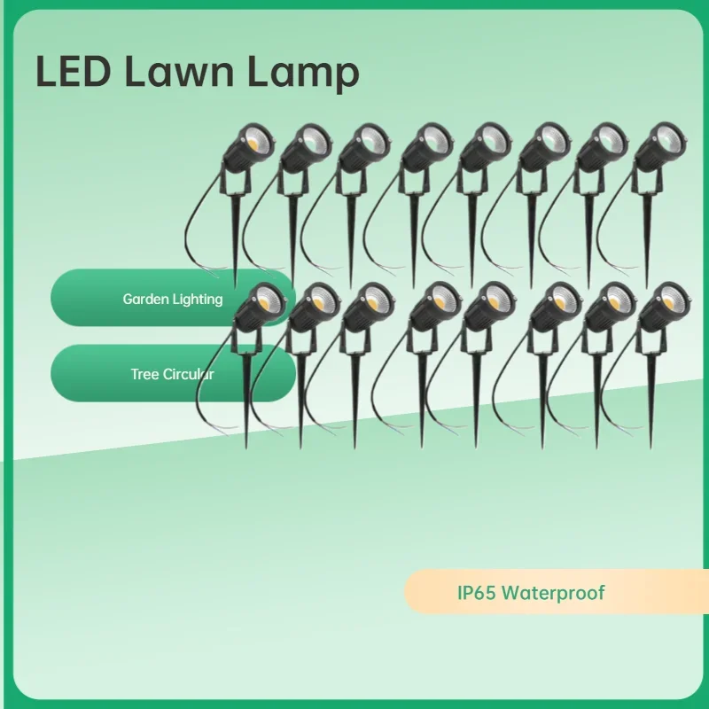 

Waterproof LED Lawn Lamp Low Voltage Landscape Lighting Garden Path Spotlights 12V AC110V 220V Pack of 6 to 16