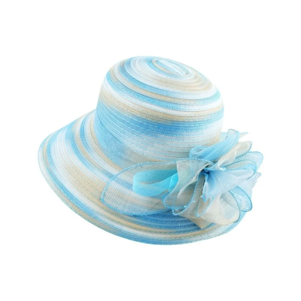 

Fashion Flower Sunshade Fisherman Cap Organza Wide Brim Women Sun Hat Lace Breathable Sun Protection Hat Lady
