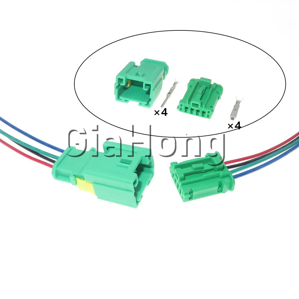 1 Set 4 Ways 1.5 Series 98822-1045 98817-1045 AC Assembly Car License Plate Door Light Taillight Wiring Socket For Citroen