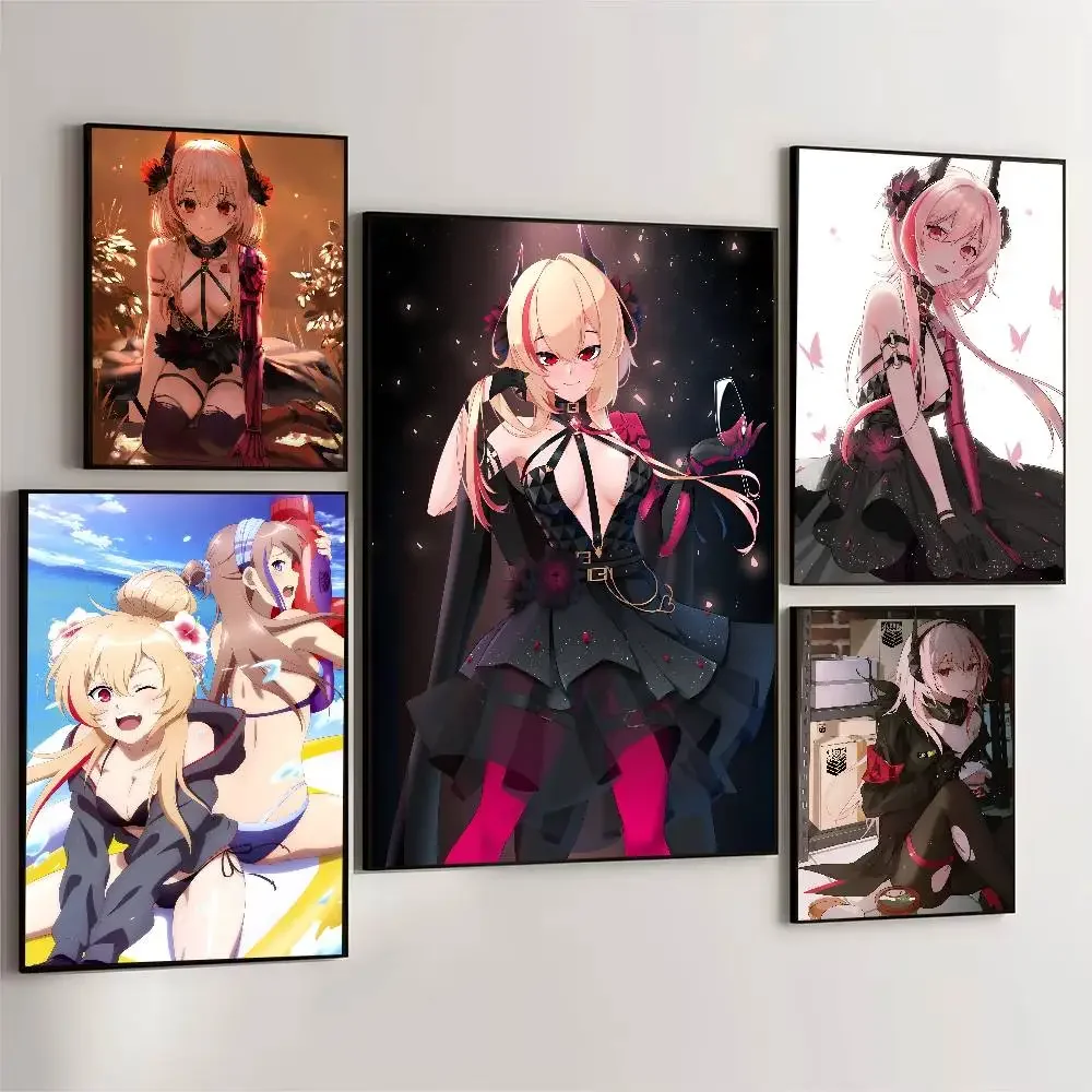 لعبة M4 sopmod ii الفتيات فرونت لاين ملصق ذاتية اللصق الفن ورقة مقاومة للماء ملصق مقهى بار غرفة جدار ديكور