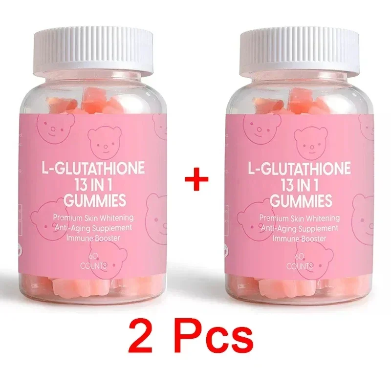 

2 bottles of glutathione gummies to brighten the skin supplement nutrients to enhance immunity and maintain health