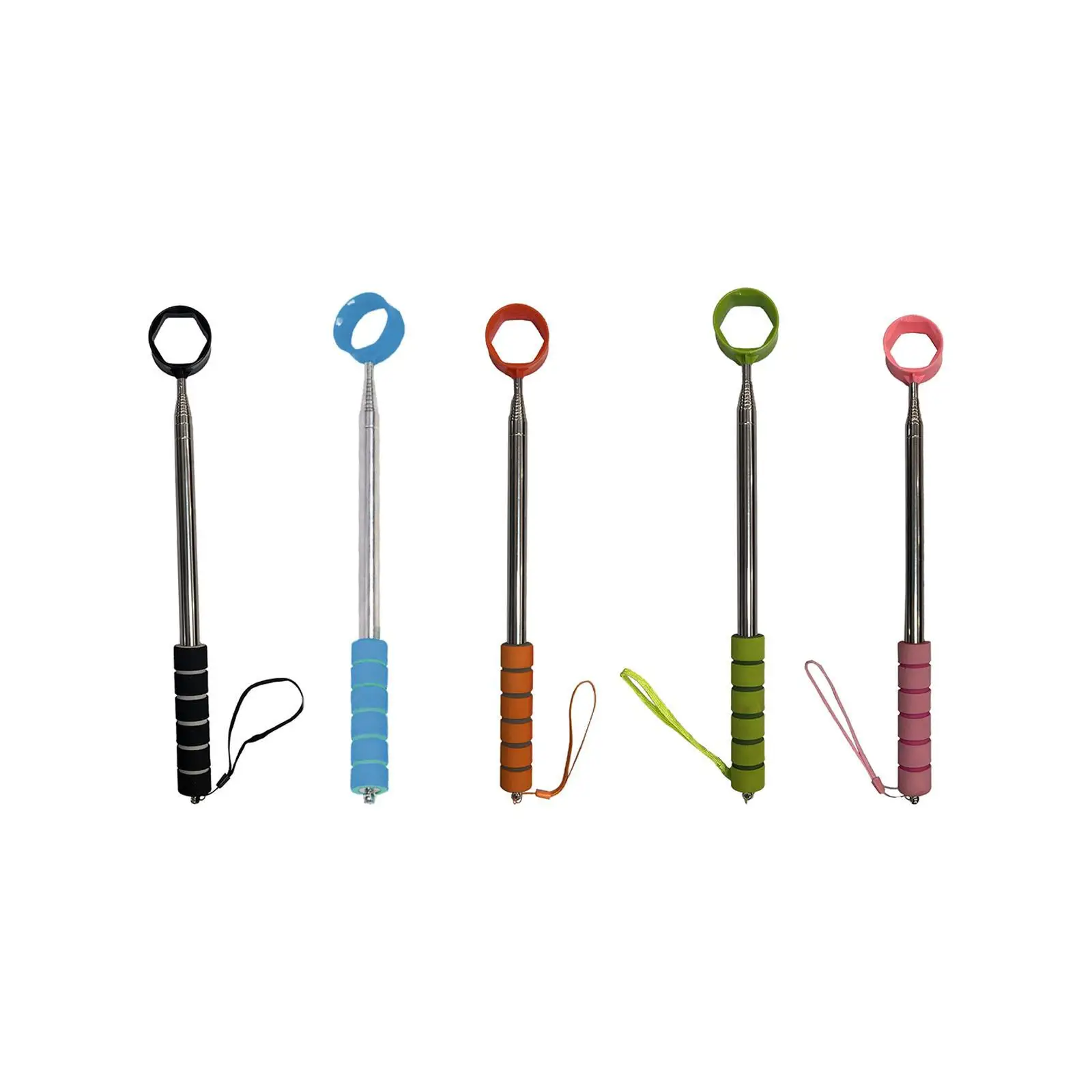 Golf Ball Retriever Telescopic Golf Training Portable Stainless Steel Picker Grabber Tool Golf Ball Pick up for Outdoor Water
