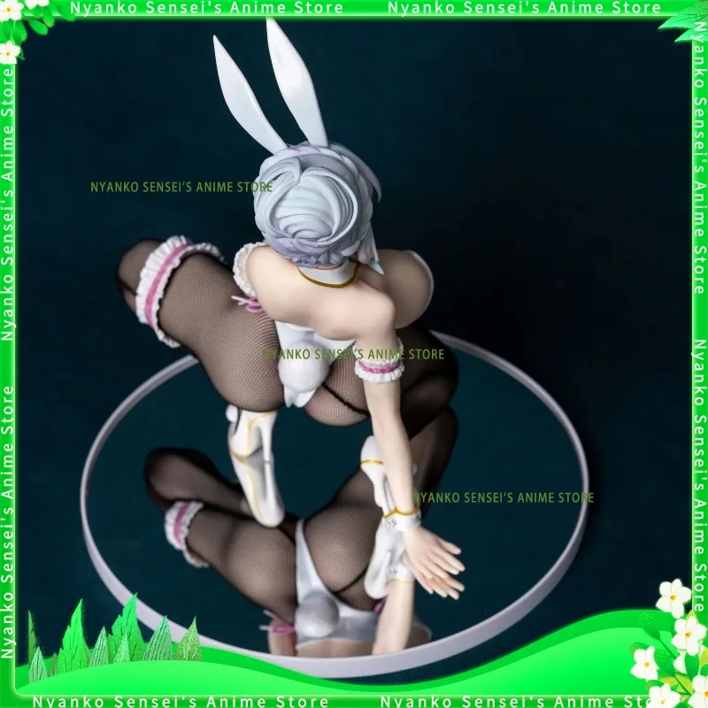 

In Stock Yukino Yuki-Onna Bunny Girl Figurine Kneeling Position 23CM Anime Models Toy Doll Decorative Ornament Collectible
