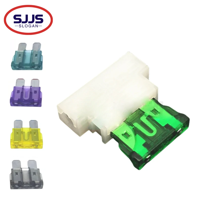 【5PCS】Auto Standard Middle Fuse Holder + Car Boat Truck ATC ATO Blade Fuse 1A 2A 3A 4A 5A 7.5A 10A 15A 20A 25A 30A 35A 40A 45A