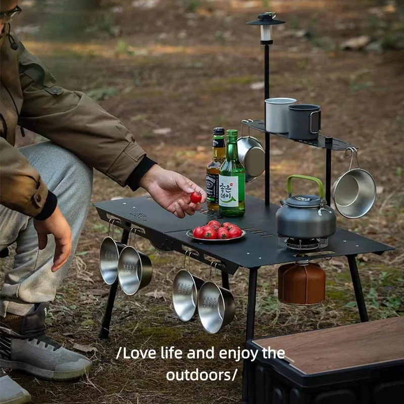 

Легкий уличный стол из алюминиевого сплава, складной стол IGT, светильник для барбекю, пикника, подъемный стол для кемпинга, новый