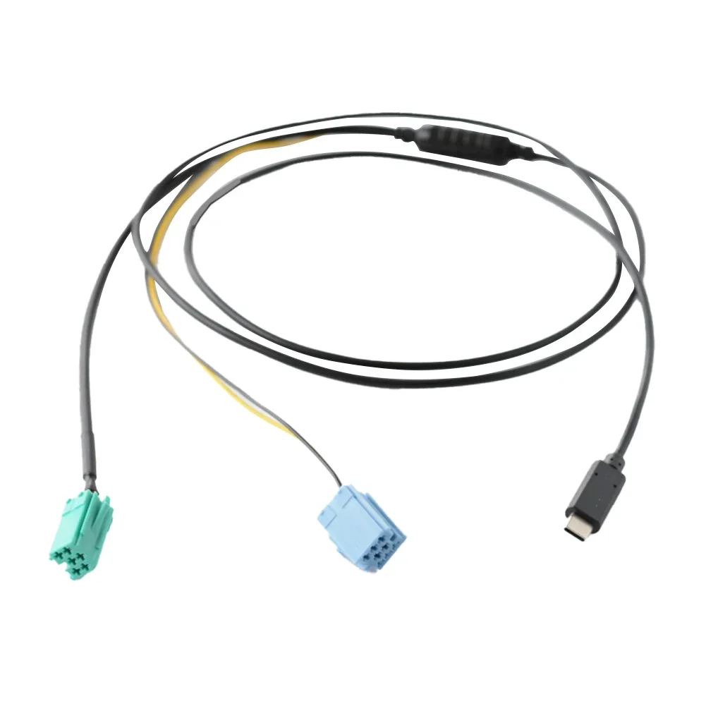 

Hot Sale Suitable For Renault 2005-2011 TYPEC Audio Input Cable AUX Audio+Charging Cable Direct Replacement Car Accessories