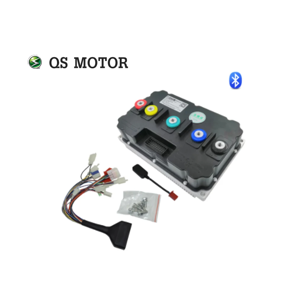 QSMOTOR-Motor de accionamiento medio QS180 para motocicleta eléctrica, controlador con controlador lejano ND721200, 90H, 8000W, 72V, 110KPH