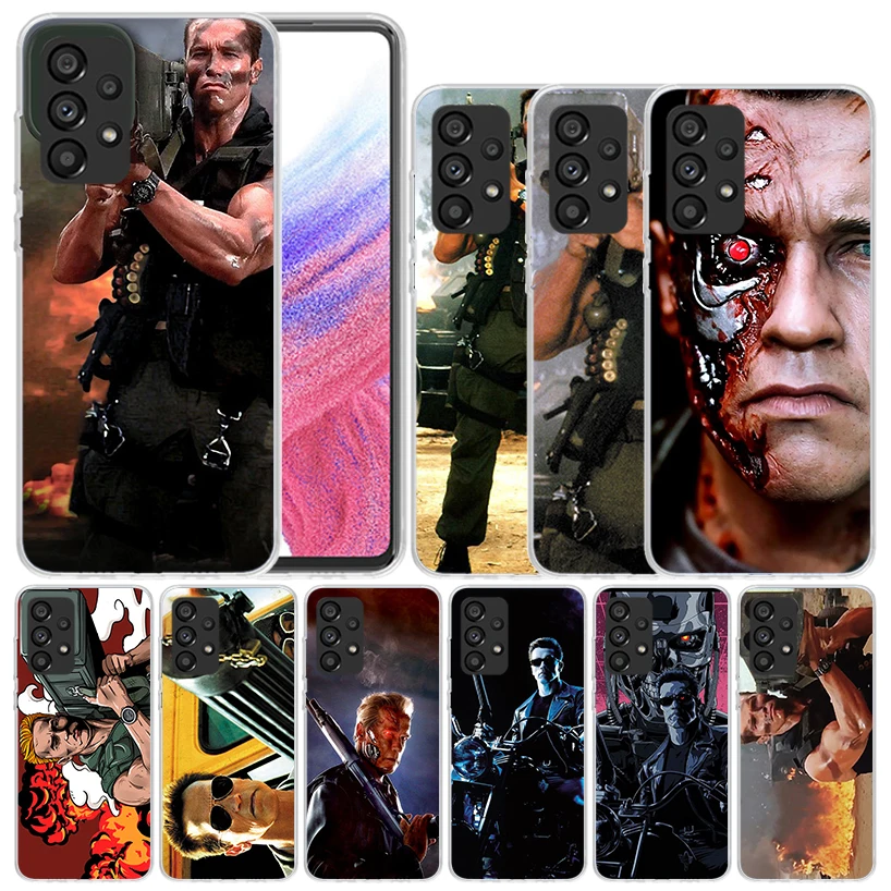 Arnold Schwarzenegger Terminator Soft Cover for Samsung Galaxy A52 A53 A54 A12 A13 A14 Phone Case A32 A33 A34 A22 A23 A24 A04S A