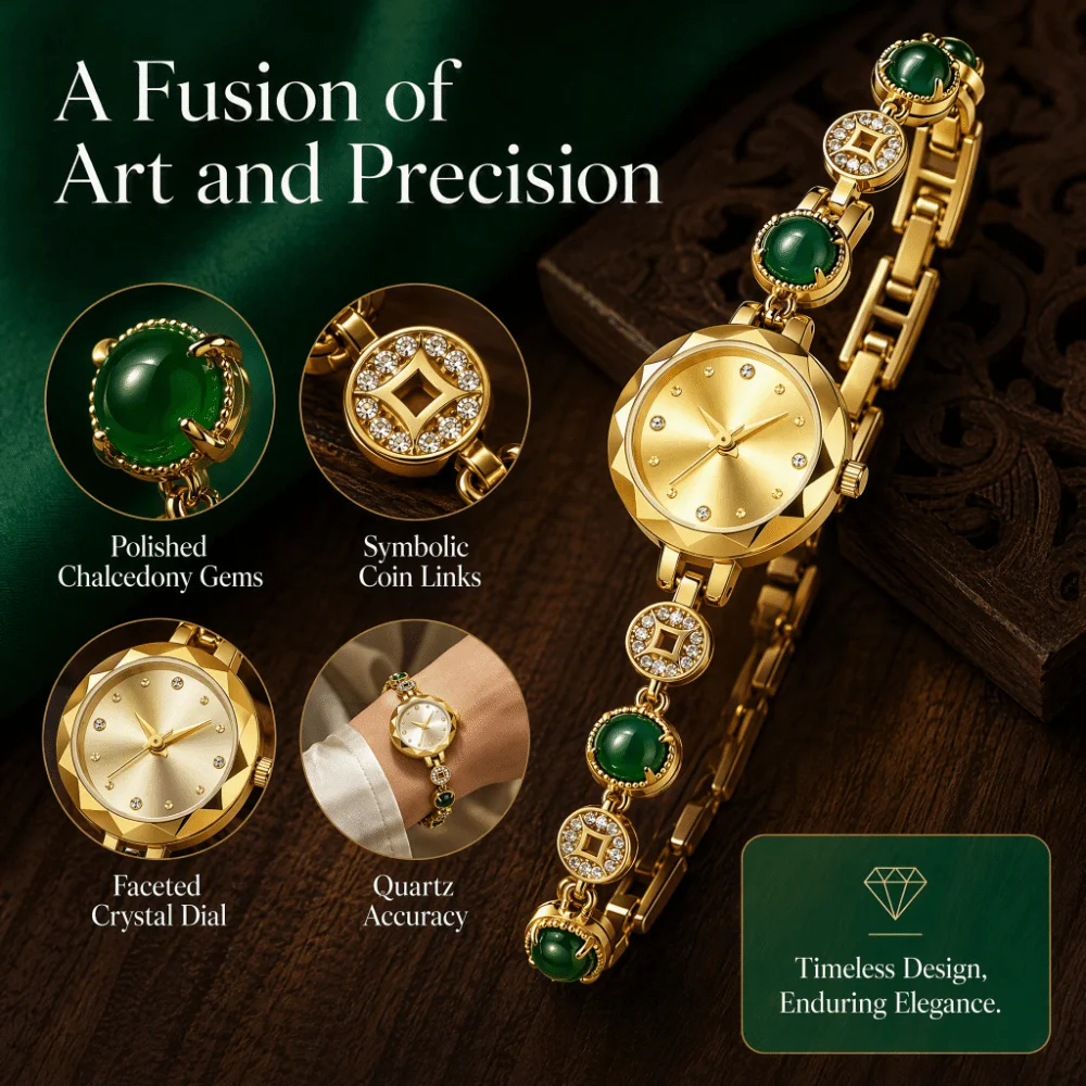 Exquisite Women's Bracelet Watch Vintage Adjustable Women's Wrist Watch Waterproof Luxury Flower Quartz Wristwatch Female